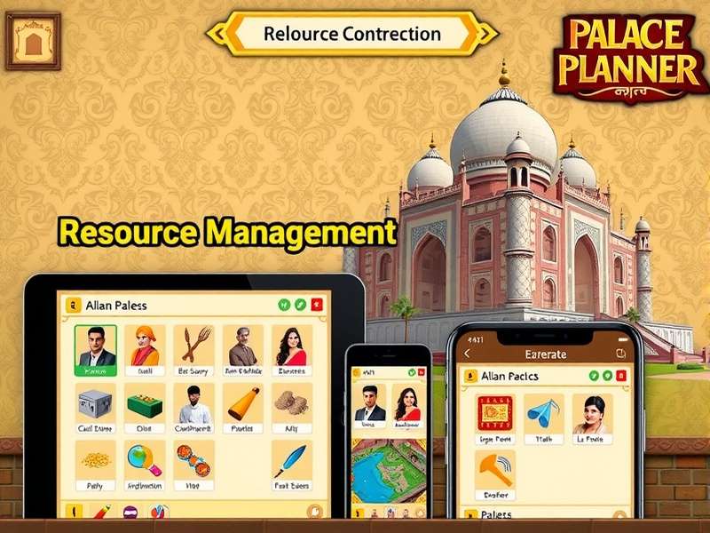 Indian Palace Planner mobile interface on different devices